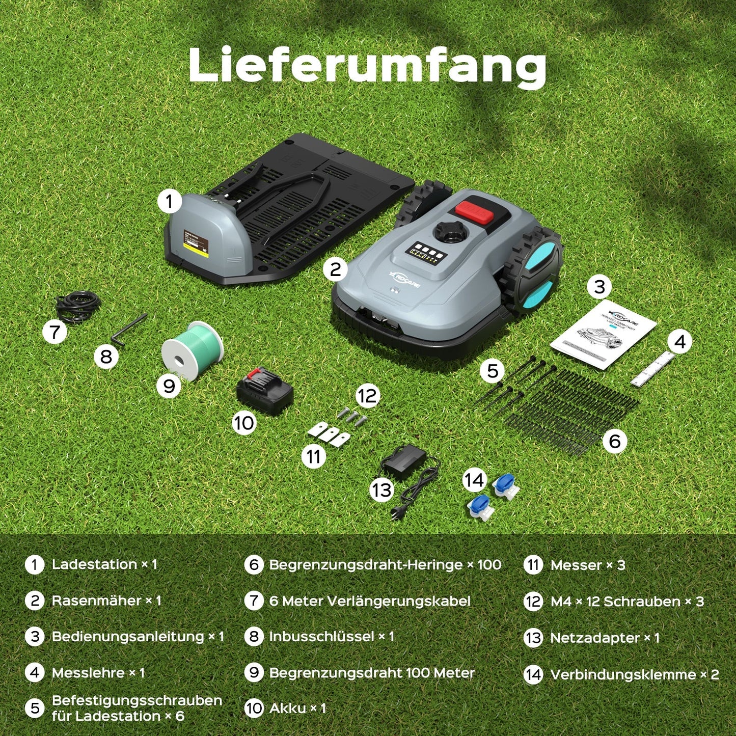 YARDCARE E400 Mähroboter