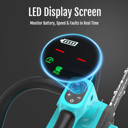 YARDCARE 12" bürstenlose Akku-Kettensäge