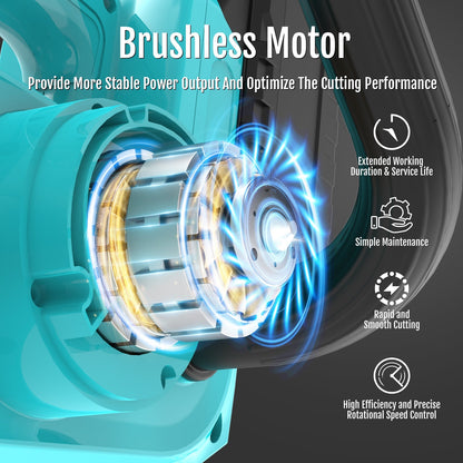 YARDCARE 12" bürstenlose Akku-Kettensäge