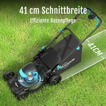 YARDCARE 16" bürstenloser Akku-Rasenmäher
