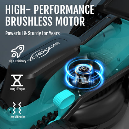 YARDCARE 13" bürstenloser Akku-Rasenmäher