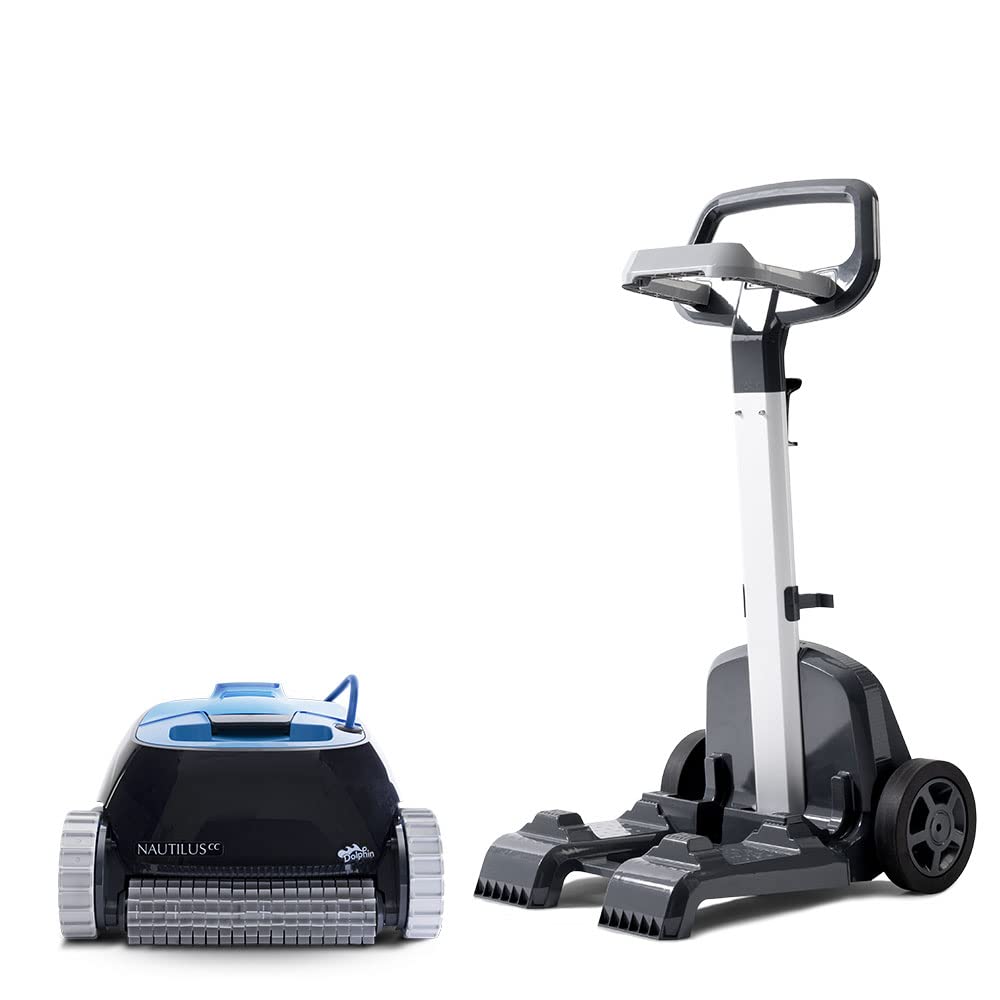 Dolphin Nautilus CC Automatic Pool Cleaner Pool Robot with Cable - Floor and Wall Cleaning - Energy Saving, Recessed Pools up to 10 m, Water Care