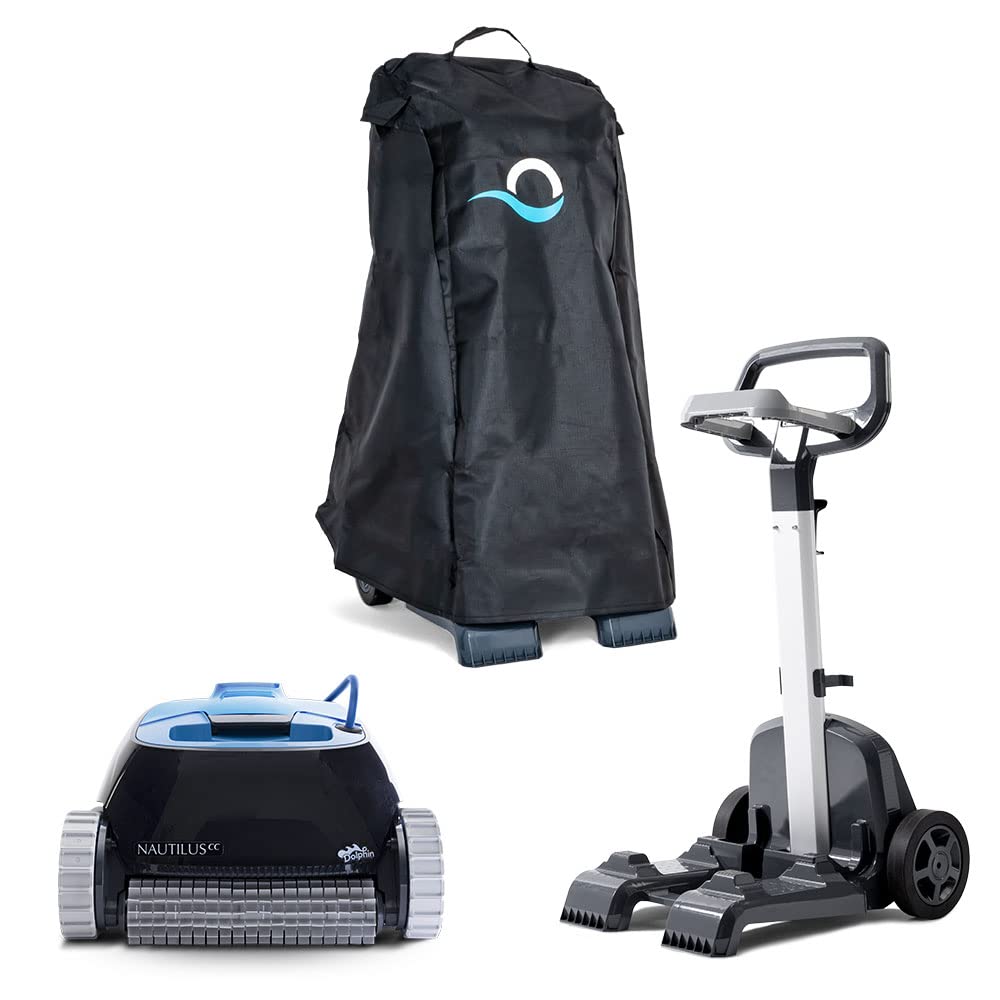 Dolphin Nautilus CC Automatic Pool Cleaner Pool Robot with Cable - Floor and Wall Cleaning - Energy Saving, Recessed Pools up to 10 m, Water Care
