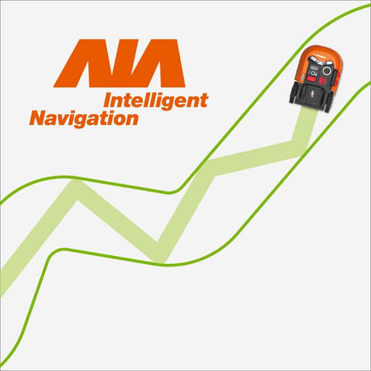 WORX WR167E Mähroboter 700 m² mit Kabel, App & AIA-Navigation