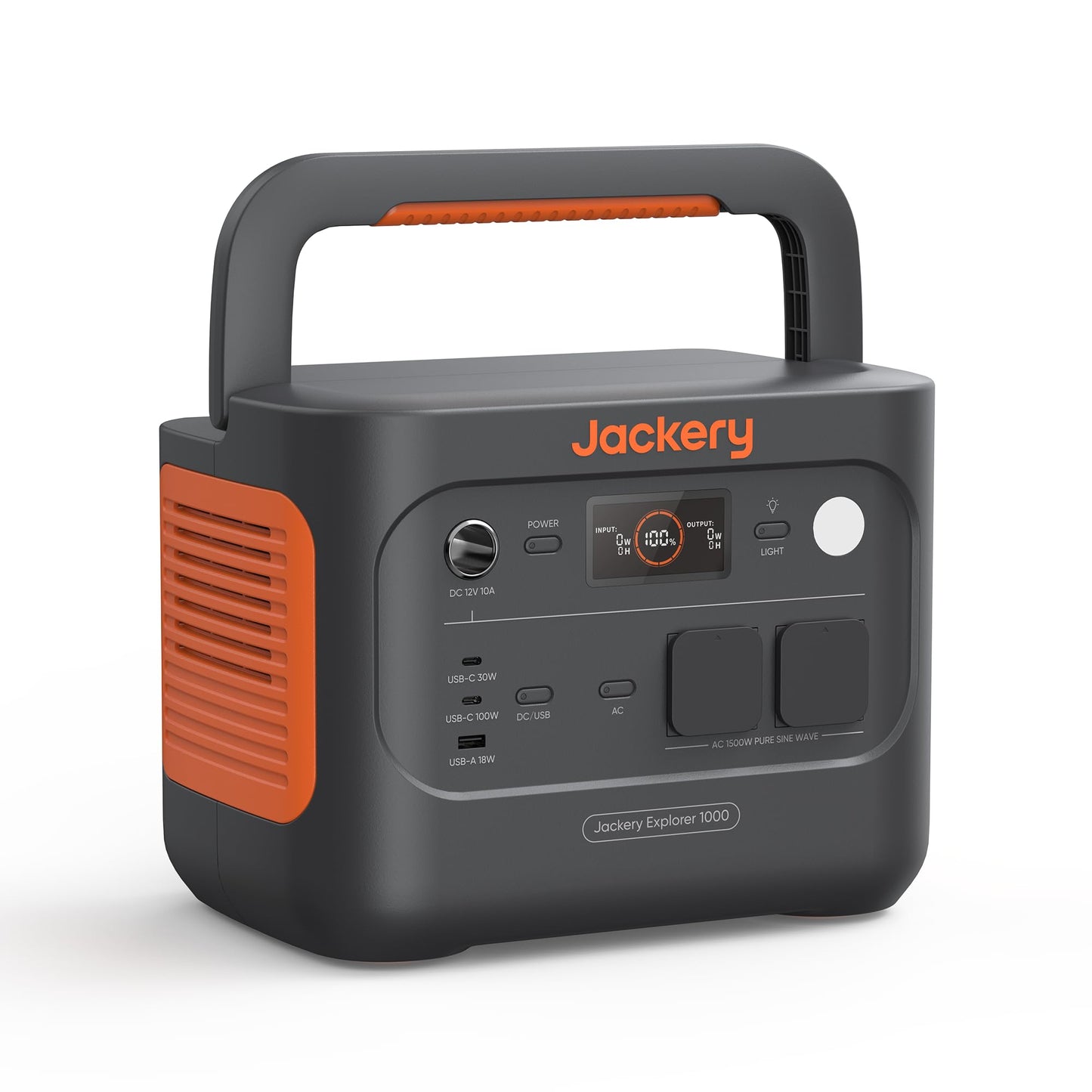 Jackery Powerstation 1000 v2 mit 200W Solarpanel, 1070Wh LiFePO4 Solargenerator, 1500W AC/100W USB-C Ausgang,1 Std. Schnellladung für Camping, Wohnmobil, Notfall