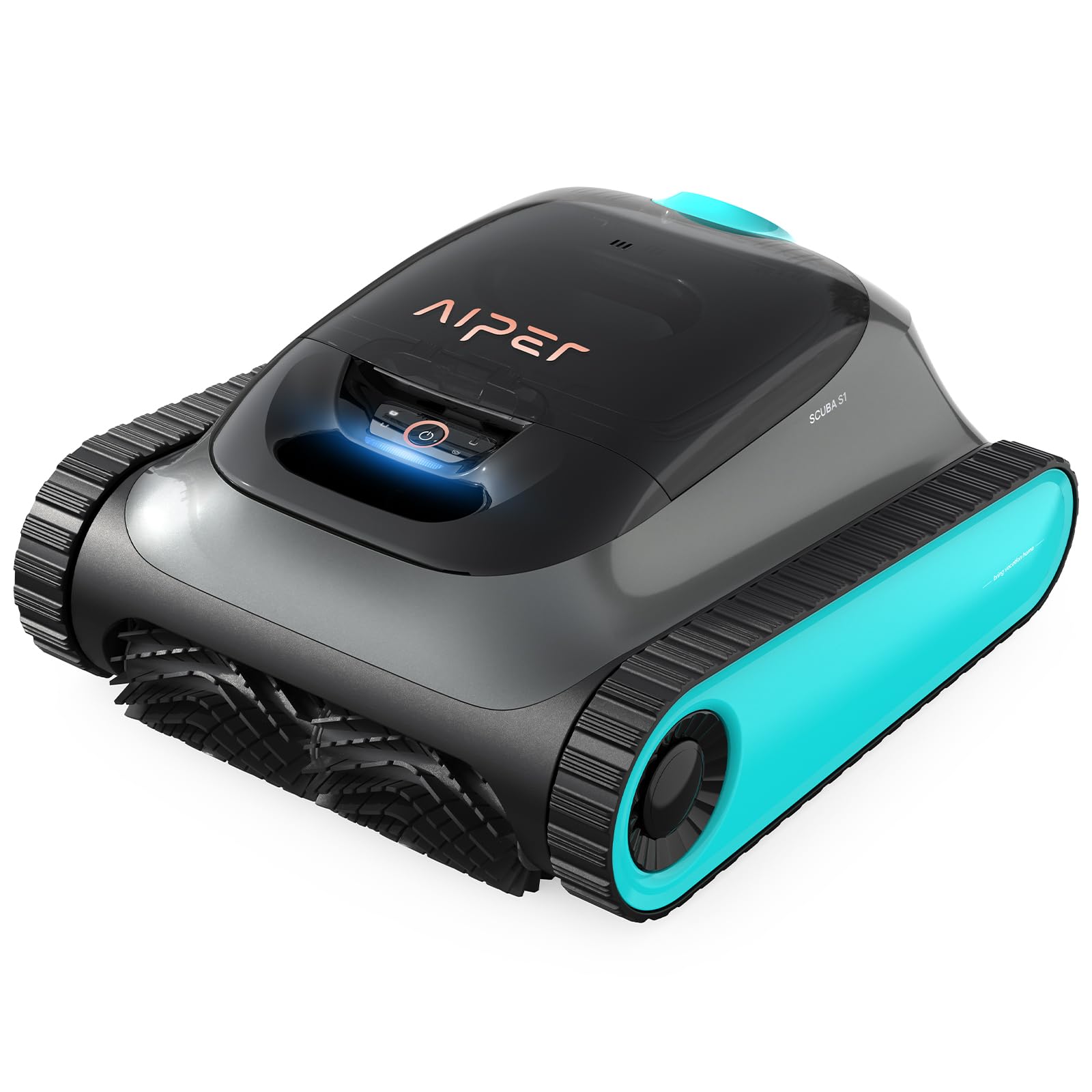 AIPER Scuba S1 Poolroboter Boden und Wand, Kabelloser Poolsauger mit Wandklettern, Intelligenten Navigation 2.0, 150 Minuten Batterielaufzeit, Poolreiniger für Eingelassene Pools bis zu 150㎡