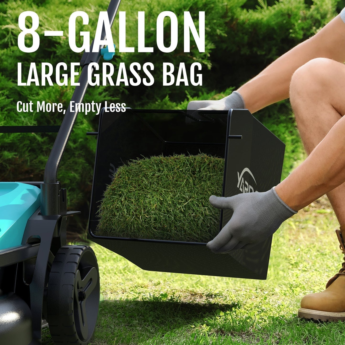 YARDCARE 13" bürstenloser Akku-Rasenmäher