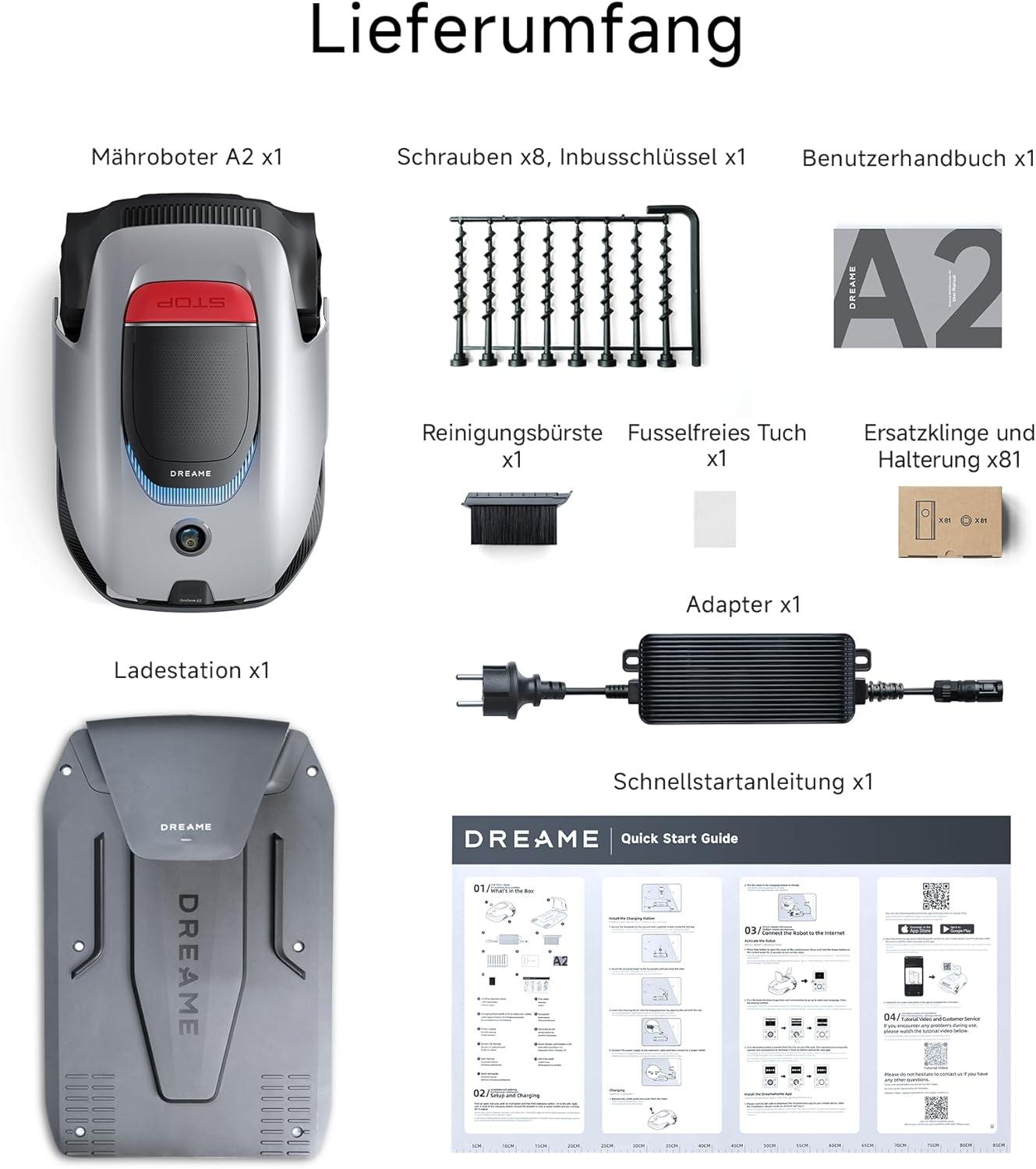 DREAME A2 Mähroboter 3000 m², Dual-Fusion & OmniSense