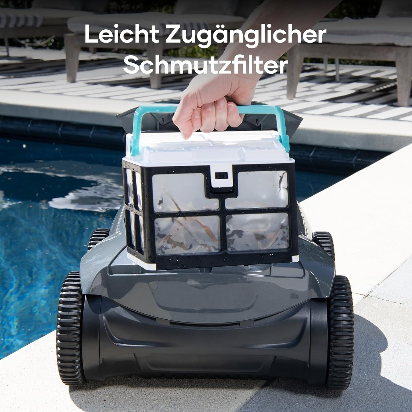 AIPER ZT6002 Poolroboter, Quad-Motor, WavePath, 3 Modi, Kabellos, Boden & Wand, bis 150㎡