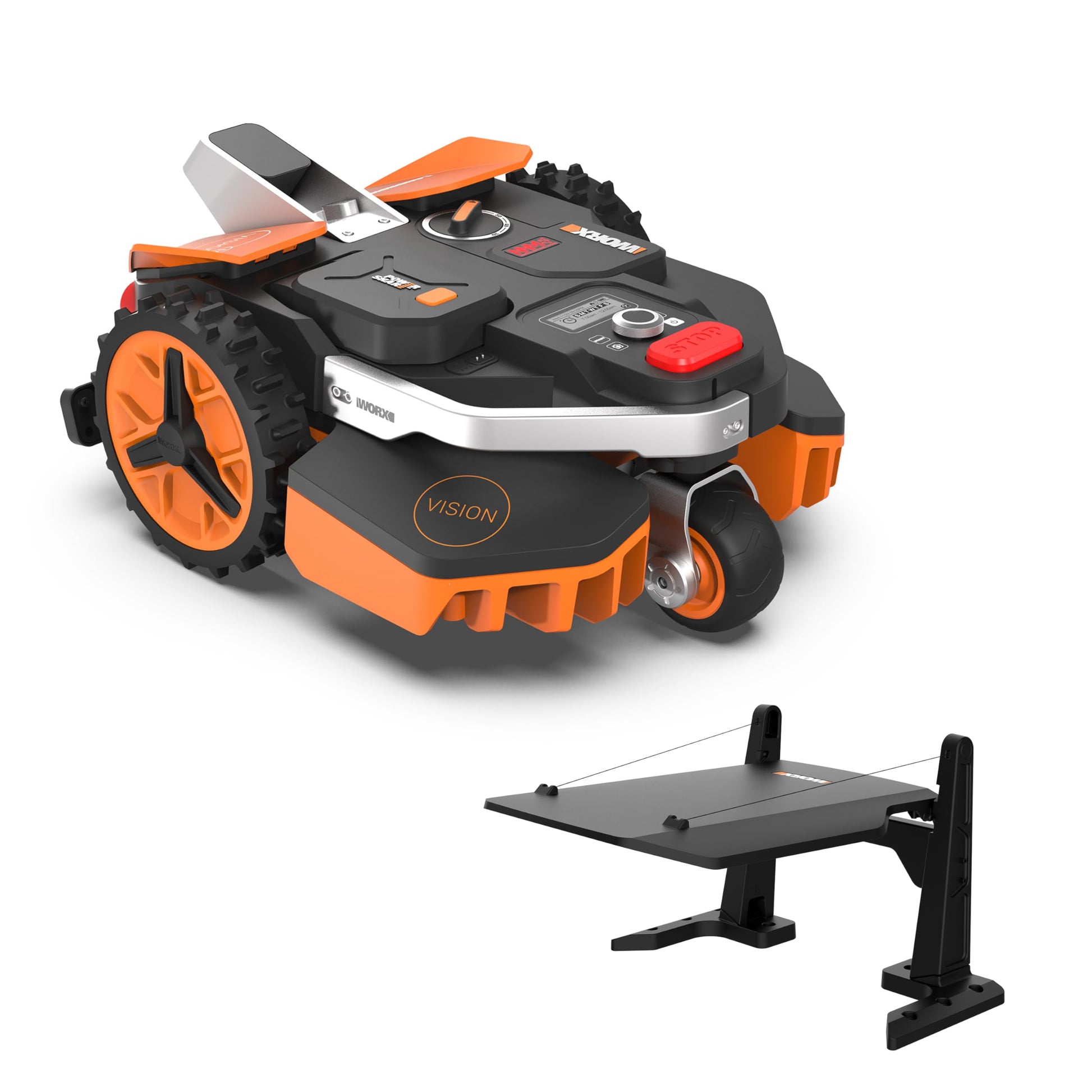 WORX Landroid Vision S250 Mähroboter WR202E für Gärten bis 250m², AI Rasenmäher Roboter ohne Begrenzungskabel (WLAN & Bluetooth, aktive Hindernisvermeidung mit KI-Technologie, Igelschutz)