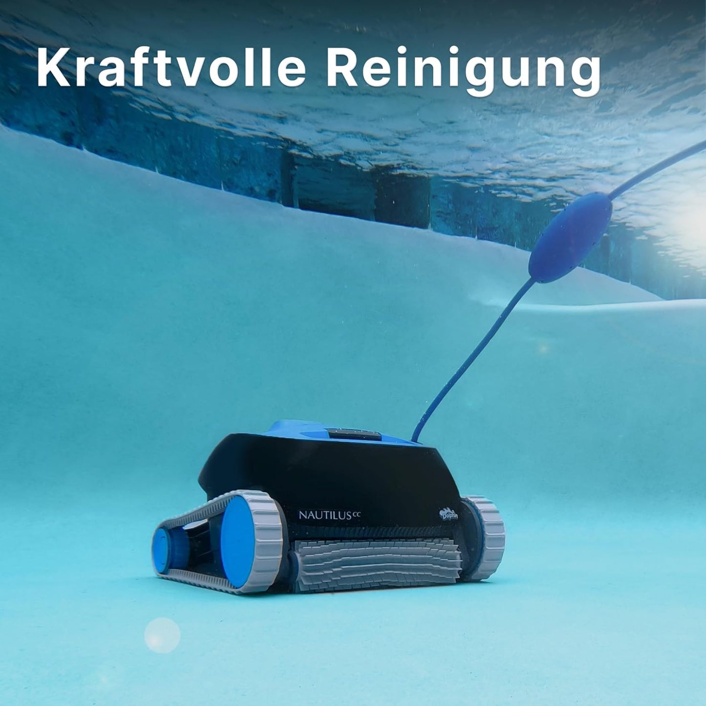 Dolphin Nautilus CC Poolroboter mit Kabel, Boden- und Wandreinigung, energiesparend, für Einbaupools bis 10 m