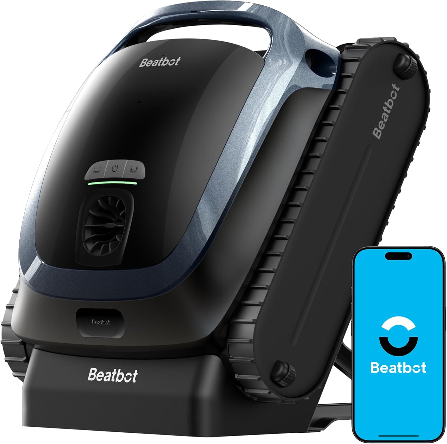 Beatbot AquaSense 2 Pool Robots, Battery Pool Vacuum Cleaner with Surface Parking Function, Pool Cleaner Floor and Wall, Double Cleaning of the Waterline, for Pools up to 300 m², Midnight Blue