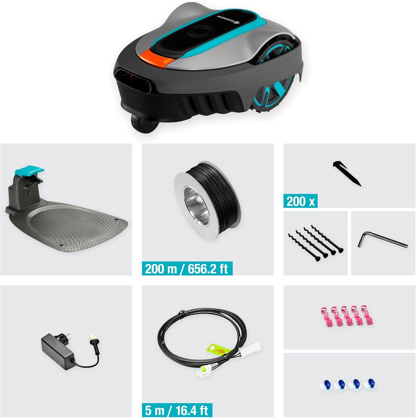 Gardena Sileno City Mähroboter bis 600 m², Mehrfarbig