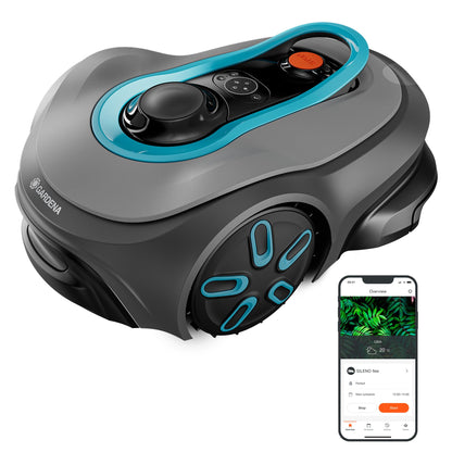 Gardena smart SILENO Free Set 1100 m² Mähroboter, kabellos, für Rasenflächen bis 1.100 m², LONA Intelligence, ohne Begrenzungskabel, leiser Betrieb, intelligenter Mäher mit App Steuerung (19926-47)