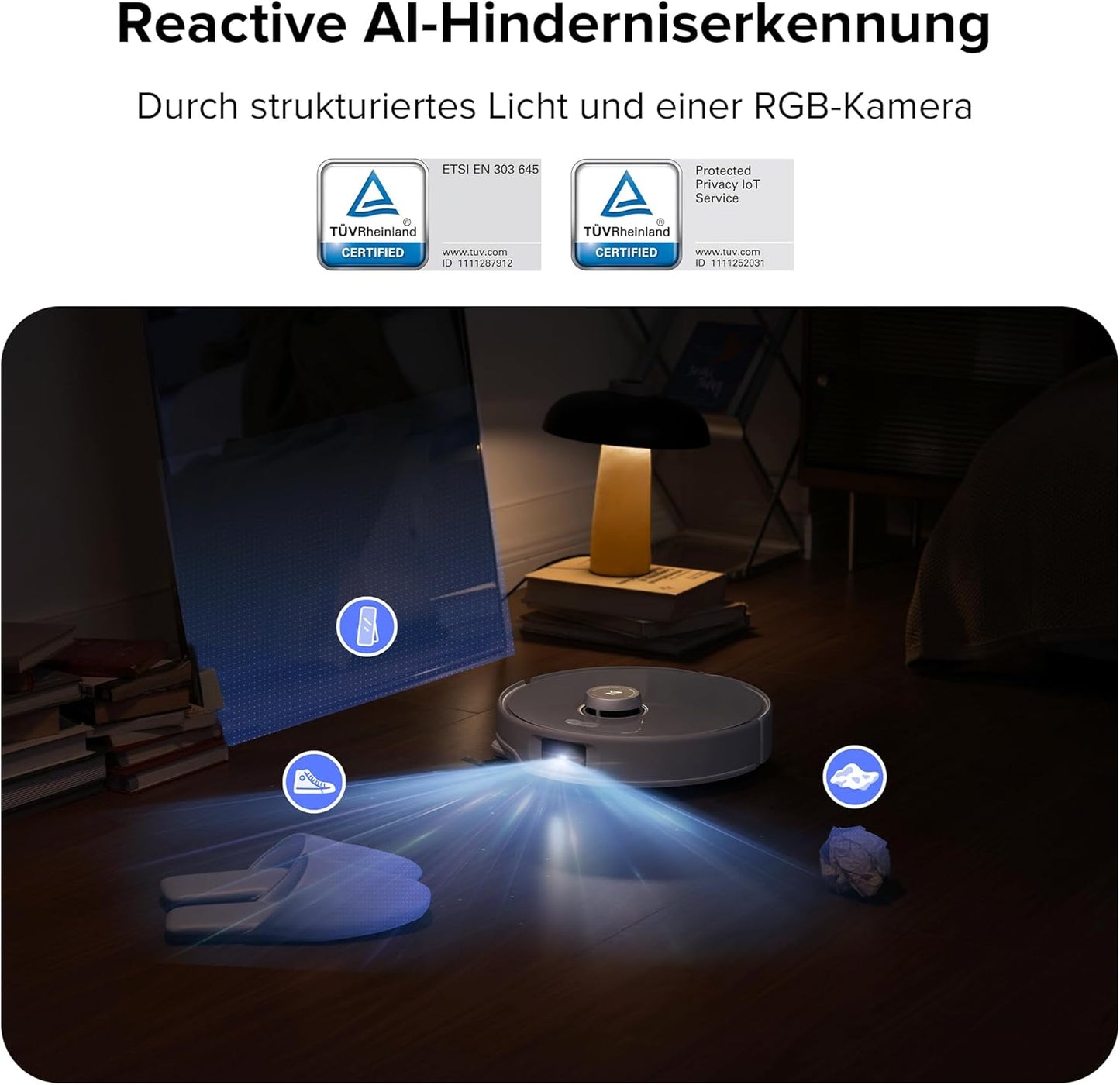 Roborock Qrevo Curv, 18,500Pa, Hebemopp, 75°C Wäsche, Anti-Tangle, Sprachsteuerung