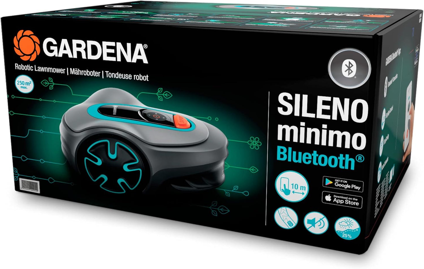 Gardena SILENO minimo 250 Mähroboter, Bluetooth & App