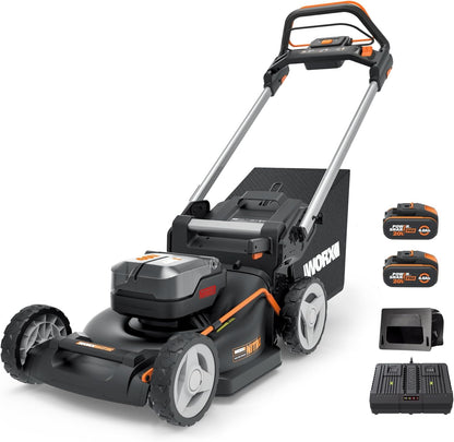 WORX WG749E Akku-Rasenmäher 40V, 46 cm, Radantrieb & Akku-Set