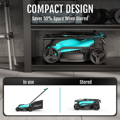 YARDCARE 13" bürstenloser Akku-Rasenmäher