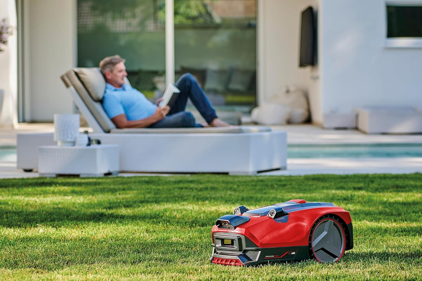 Einhell FREELEXO 500, 18V, Kamera, 500m², Brushless, 25% Steigung