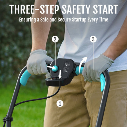 YARDCARE 13" bürstenloser Akku-Rasenmäher