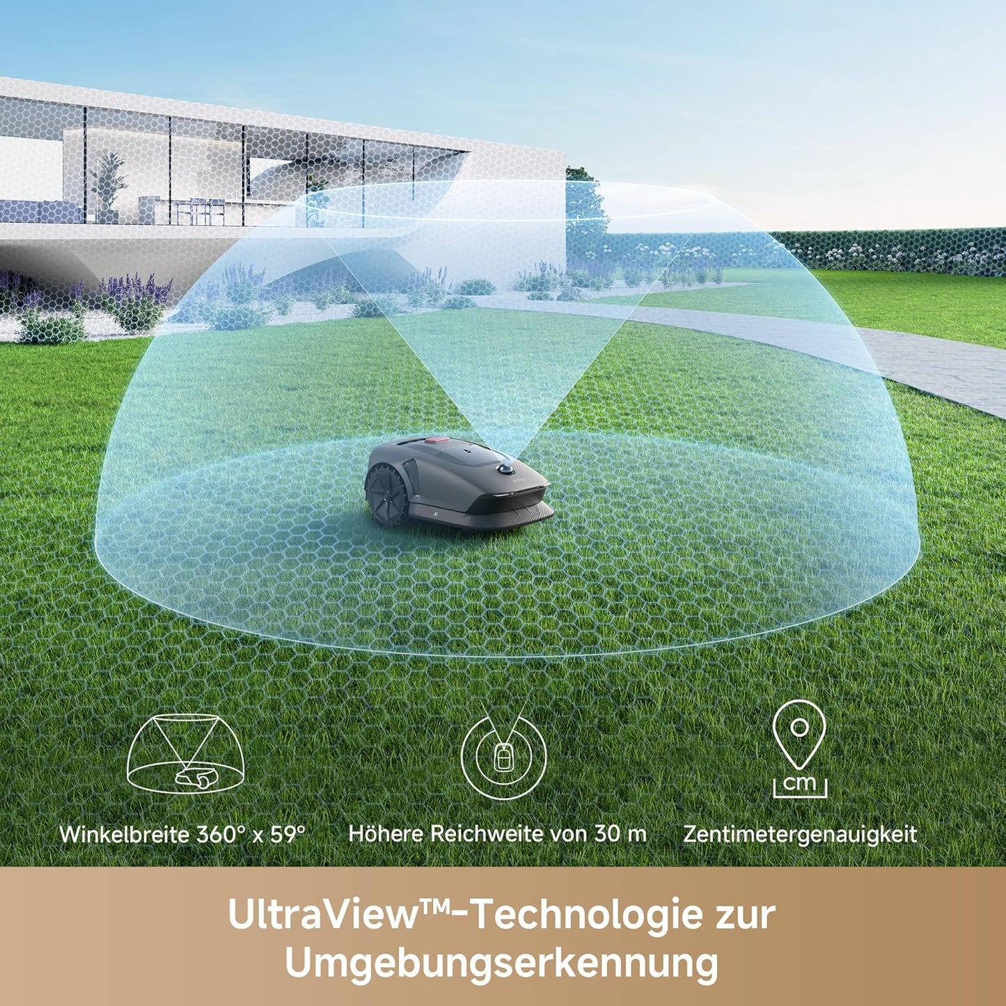 MOVA 600 Mähroboter 600 m², 3D-LiDAR & App-Steuerung