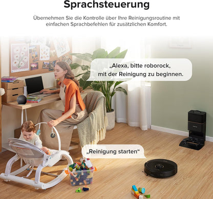 Roborock Q8 Max+, 5500Pa, DuoRoller, 2.5L Staubbeutel, 350ml Wassertank, LiDAR Navigation