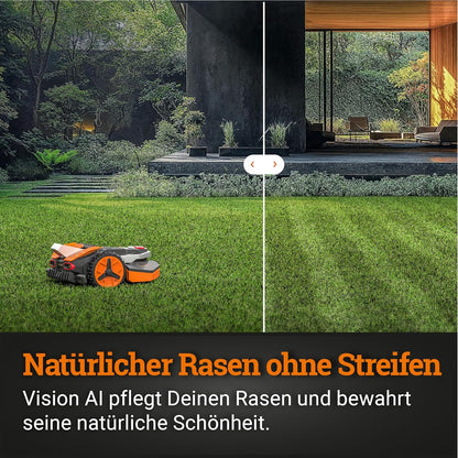 WORX Vision L1600 Mähroboter 1600 m² ohne Kabel, KI & Igelschutz